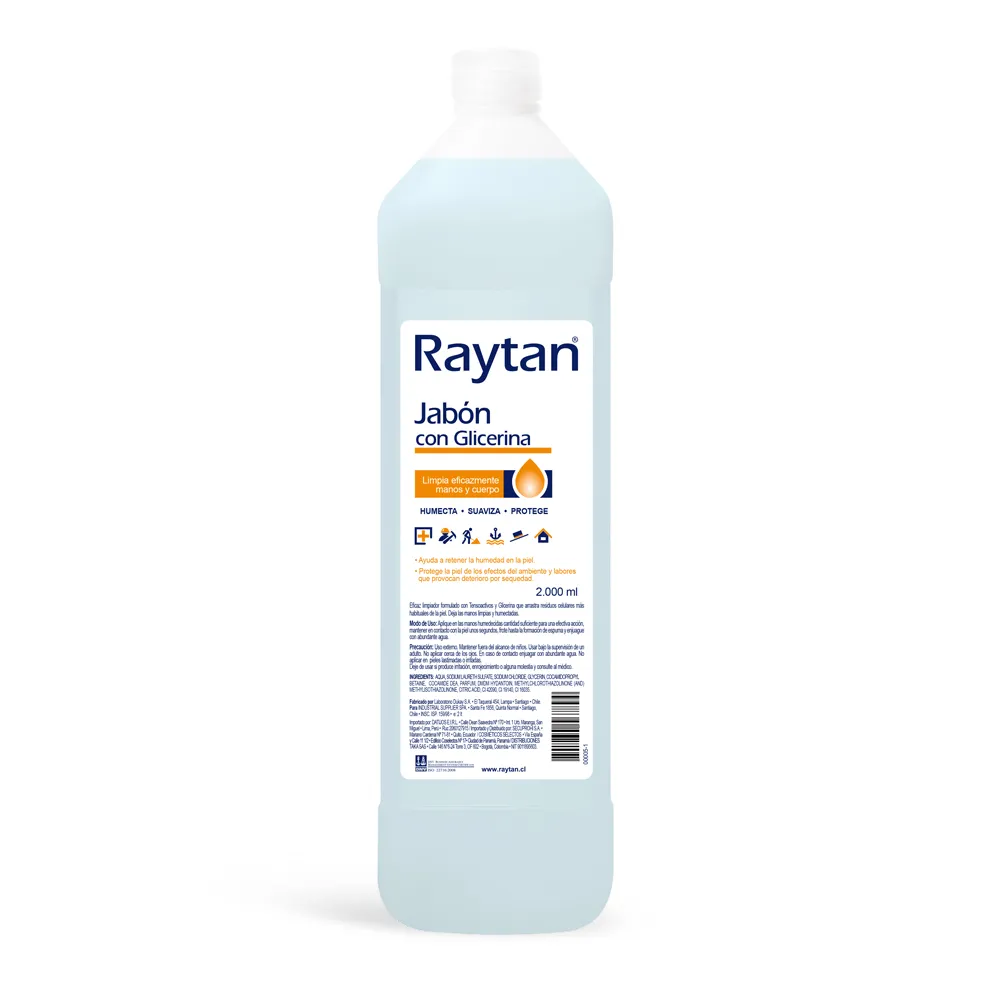 [543058] JABON C/GLICERINA 2 L CON TAPA RAYTAN
