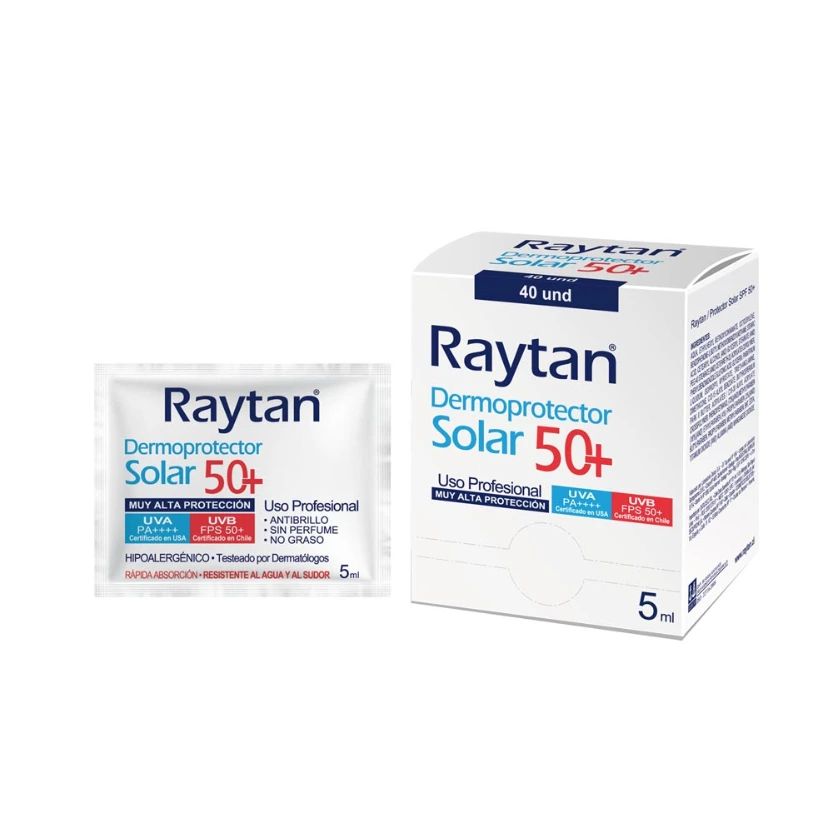 [543027D] DERMOPROTECTOR SOLAR SACHET FPS 50+ 5 ML RAYTAN